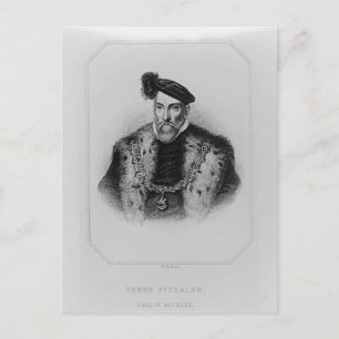 Cartão Postal Retrato de Henry Fitzalan, 12 Earl of