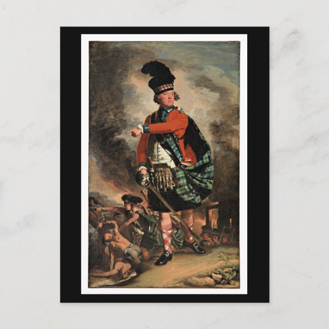 Cartão Postal retrato de Hugh Montgomerie por John S. Copley (Frente)