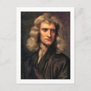 Cartão Postal Retrato de Isaac Newton (1642-1727)