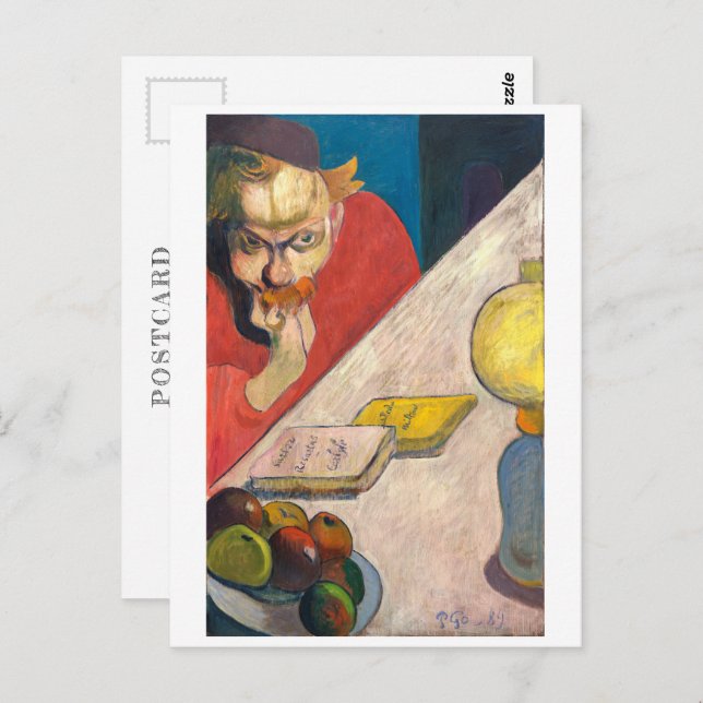 Cartão Postal Retrato de Jacob Meyer de Haan | Gauguin | (Frente/Verso)