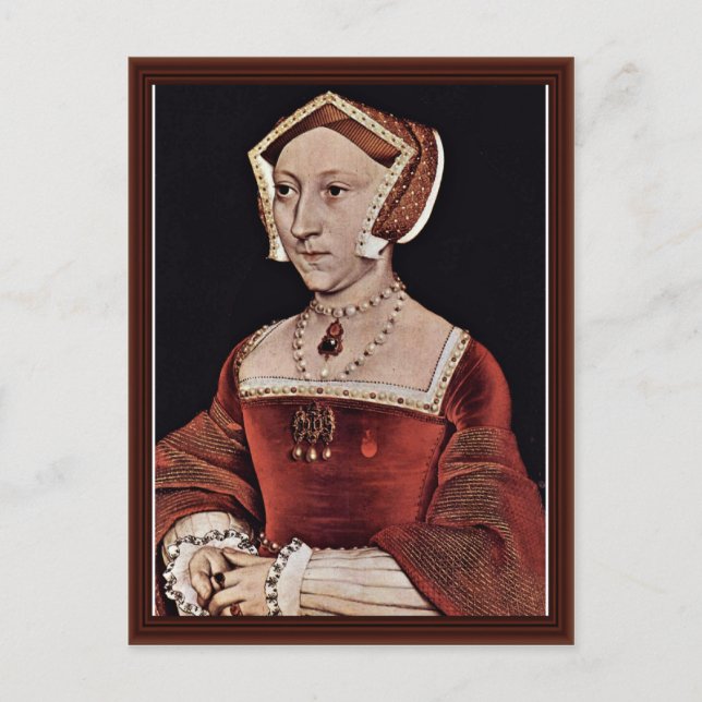 Cartão Postal Retrato De Jane Seymour, Rainha Da Inglaterra (Frente)