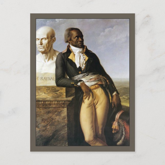 Cartão Postal Retrato de Jean-Baptiste Belley (Frente)