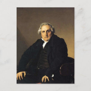 Cartão Postal Retrato de Jean Ingres-jornalista francês