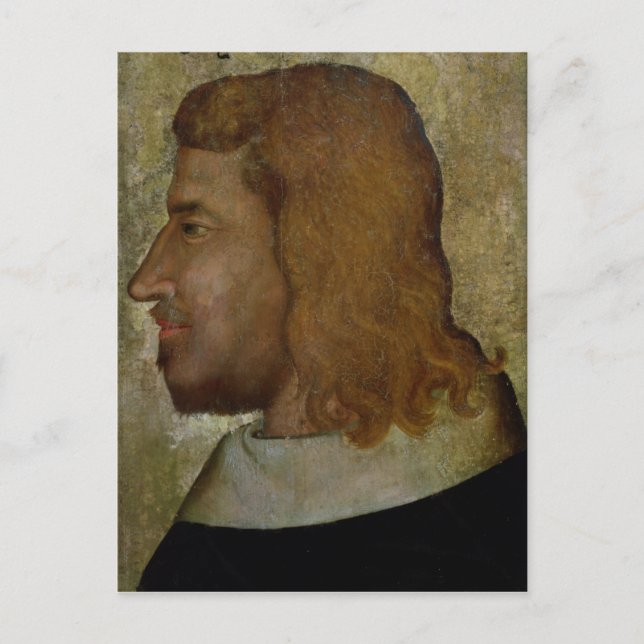 Cartão Postal Retrato de João II, o rei bom da França (Frente)