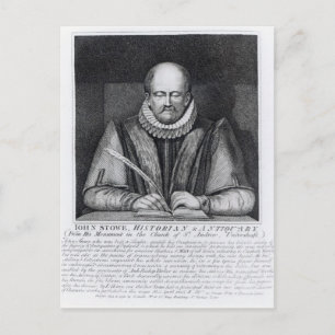 Cartão Postal Retrato de John Stowe do seu monumento