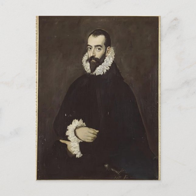 Cartão Postal Retrato de Juan Pimentel y Herrera por El Greco (Frente)