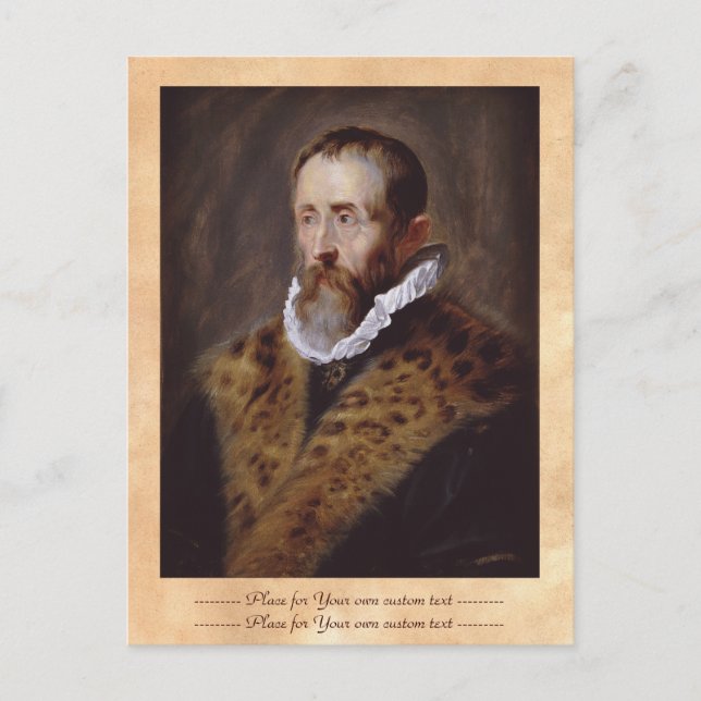Cartão Postal Retrato de Justus Lipsius Paul Peter Rubens (Frente)