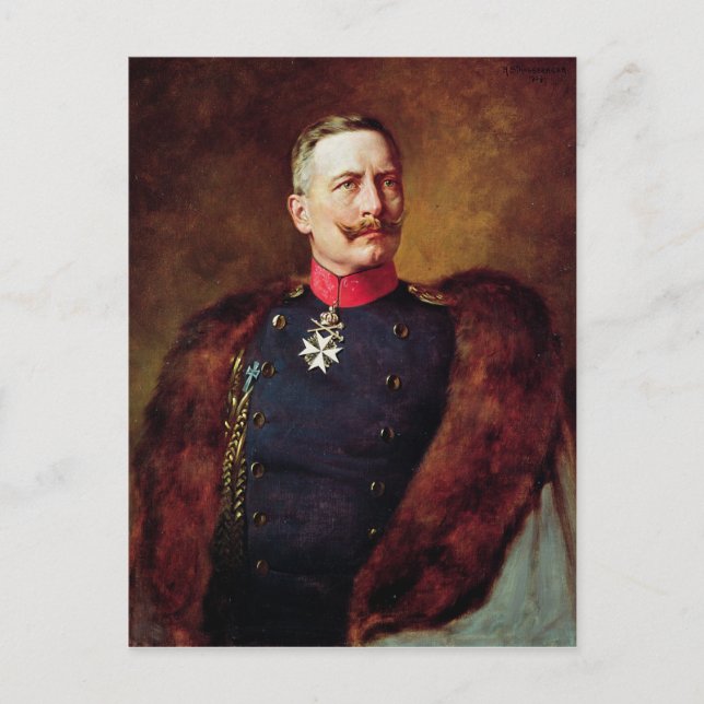 Cartão Postal Retrato de Kaiser Wilhelm II (Frente)