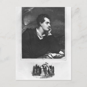 Cartão Postal Retrato de Lord Byron