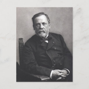 Cartão Postal Retrato de Louis Pasteur por Nadar (Data anterior 