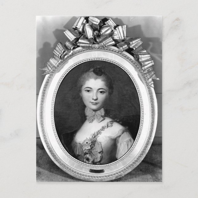 Cartão Postal Retrato de Louise Honorine Crozat du Chatel (Frente)