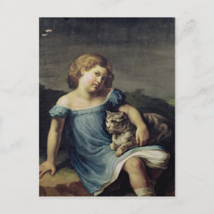 Cartão Postal Retrato de Louise Vernet como criança, 1818-19