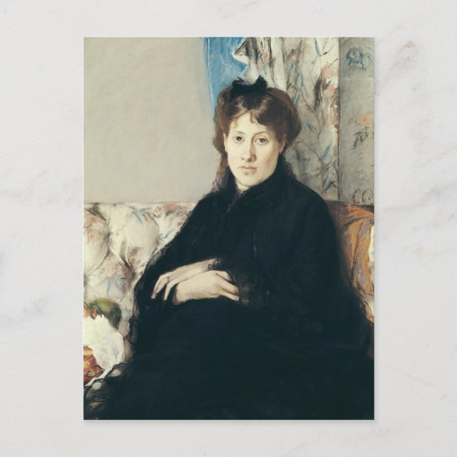 Cartão Postal Retrato de Madame Edma Pontillon 1871 (Frente)