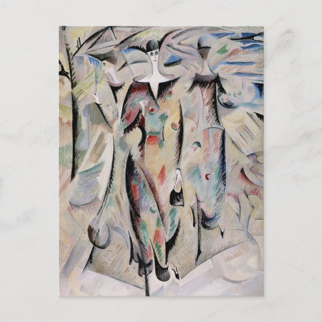 Cartão Postal Retrato de Madame Hodler Alice Bailly (Frente)