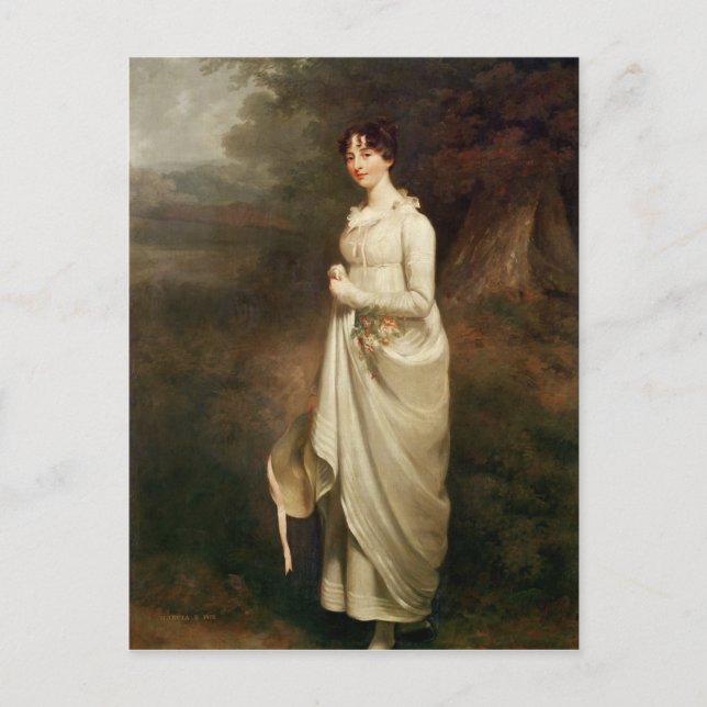 Cartão Postal Retrato de Márcia. B. Raposa (Frente)