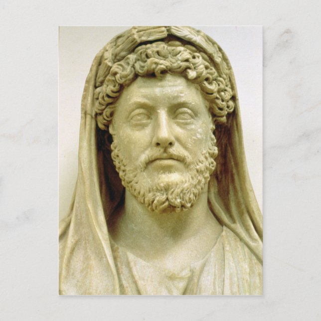 Cartão Postal Retrato de Marcus Aurelius (Frente)
