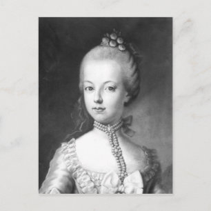 Cartão Postal Retrato de Marie-Antonieta de Habsbourg