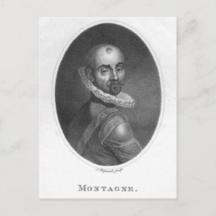 Cartão Postal Retrato de Michel de Montaigne