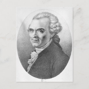 Cartão Postal Retrato de Michel-Jean Sedaine