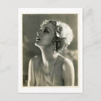 Cartão Postal Retrato de mulher vintage