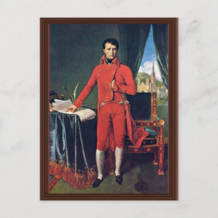Cartão Postal Retrato De Napoleão Bonaparte Como Primeiro Cônsul