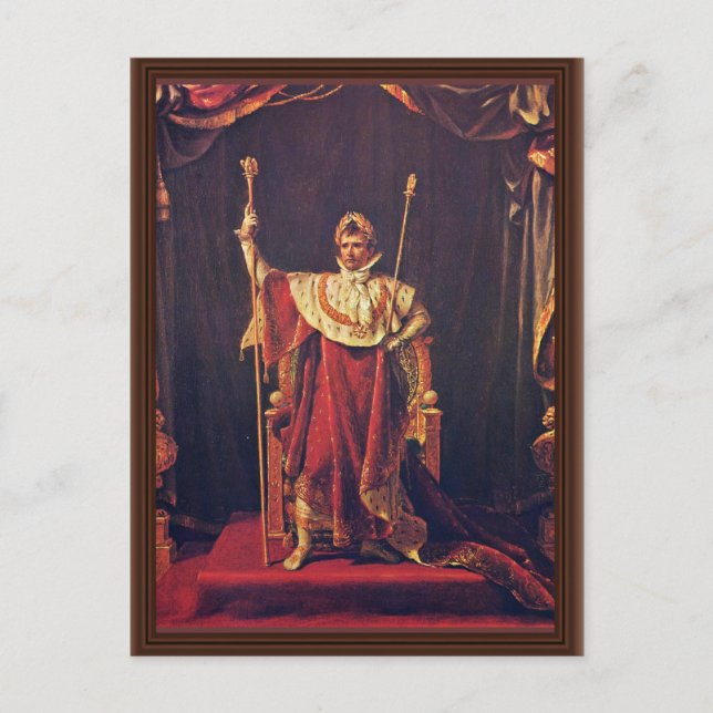 Cartão Postal Retrato De Napoleão Em Robôs Imperiais Por David J (Frente)