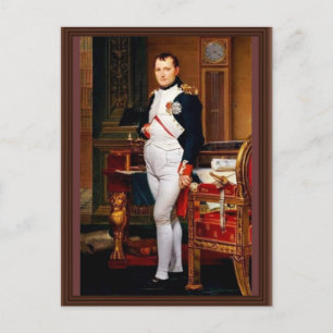 Cartão Postal Retrato De Napoleão Em Seu Estudo Por Jacques-Lou