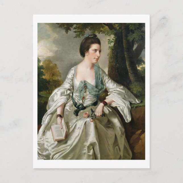 Cartão Postal Retrato de Nicholas Ashton, antiga Mary Warburto (Frente)