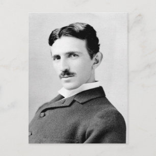 Cartão Postal Retrato de Nikola Tesla