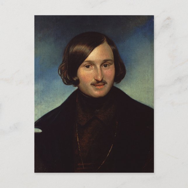 Cartão Postal Retrato de Nikolay Gogol, 1841 (Frente)