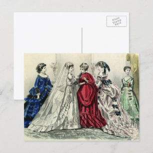 Cartão Postal Retrato de Noiva de Casamento de Casamento Vitoria