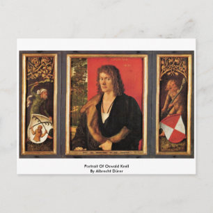 Cartão Postal Retrato De Oswald Krell Por Albrecht Dürer