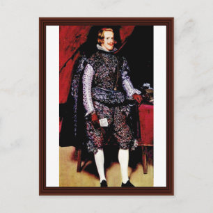 Cartão Postal Retrato De Philip Iv Por Diego Velázquez