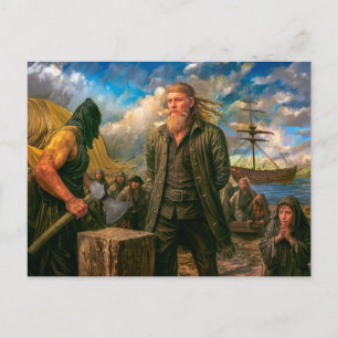 Cartão Postal Retrato de Pirata Klaus Stoertebeker