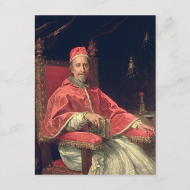 Cartão Postal Retrato de Pope Clement IX (Frente)