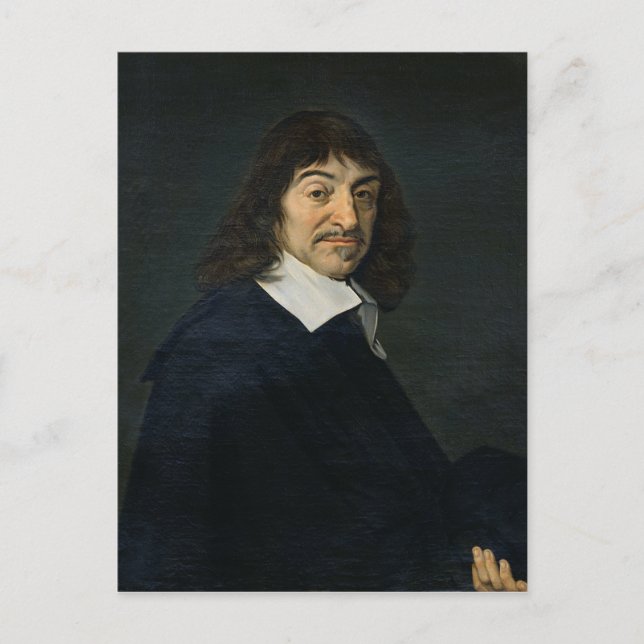 Cartão Postal Retrato de Rene Descartes c.1649 (Frente)