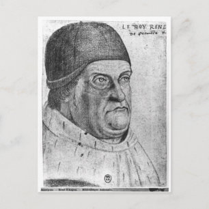 Cartão Postal Retrato de Rene I Duque de Anjou