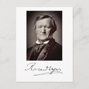 Cartão Postal Retrato de Richard Wagner