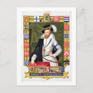 Cartão Postal Retrato de Robert Dudley (c.1532-88) Earl of Leic