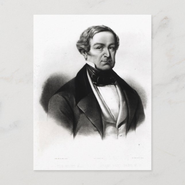 Cartão Postal Retrato de Sir Robert Peel (Frente)