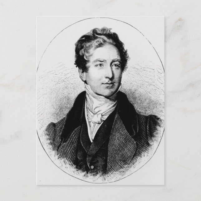 Cartão Postal Retrato de Sir Robert Peel (Frente)