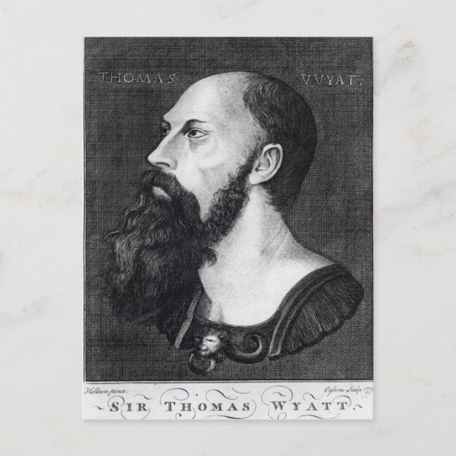 Cartão Postal Retrato de Sir Thomas Wyatt (Frente)