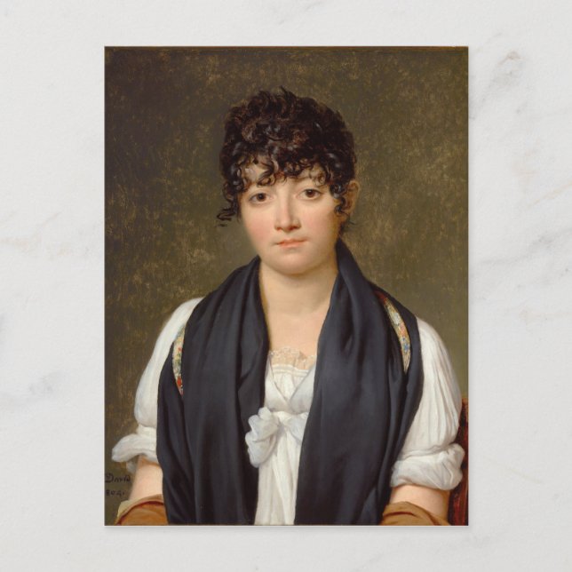 Cartão Postal Retrato de Suzanne Le Peletier de Santo-Fargeau (Frente)