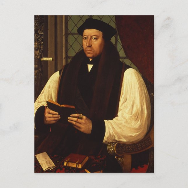 Cartão Postal Retrato de Thomas Cranmer 1546 (Frente)