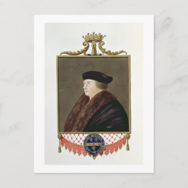 Cartão Postal Retrato de Thomas Cromwell (c.1485-1540) Ist Earl (Frente)