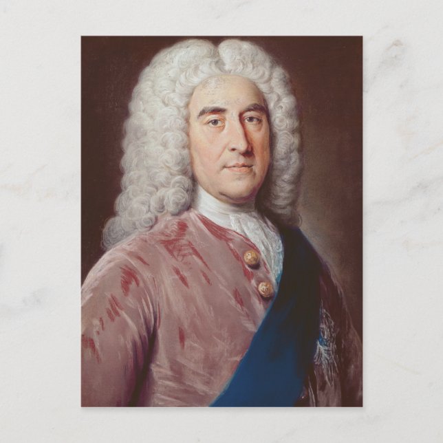 Cartão Postal Retrato de Thomas Pelham Holles (Frente)