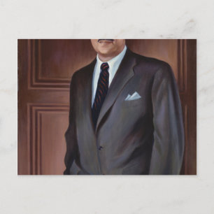 Cartão Postal Retrato de Thurgood Marshall Por Betsy Graves Reyn