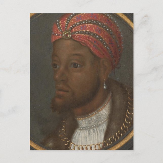 Cartão Postal Retrato de um africano rico (Frente)