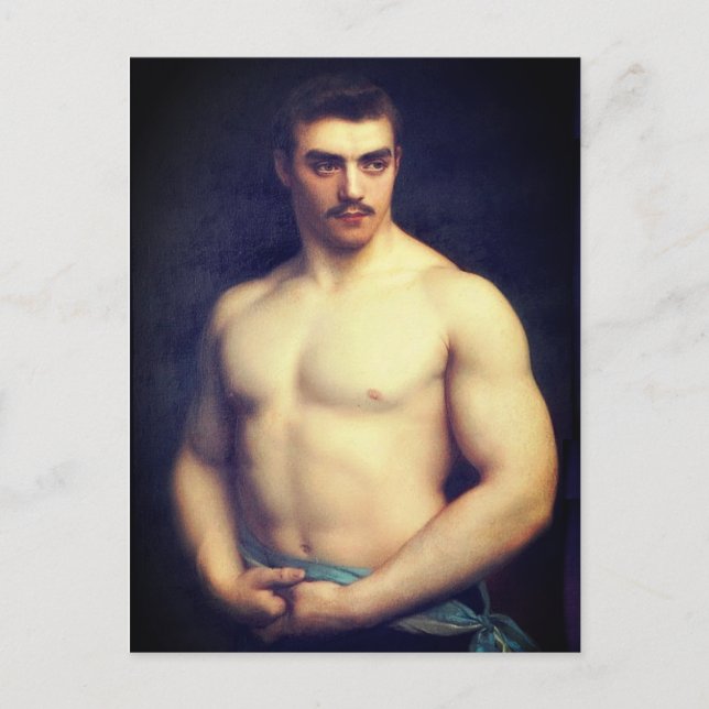 Cartão Postal Retrato de um atleta (Frente)