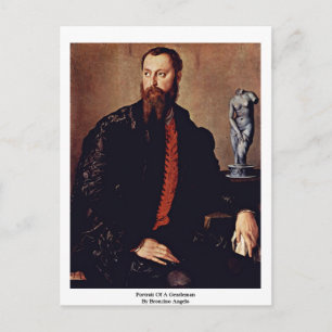 Cartão Postal Retrato De Um Cavalheiro Por Bronzino Angelo